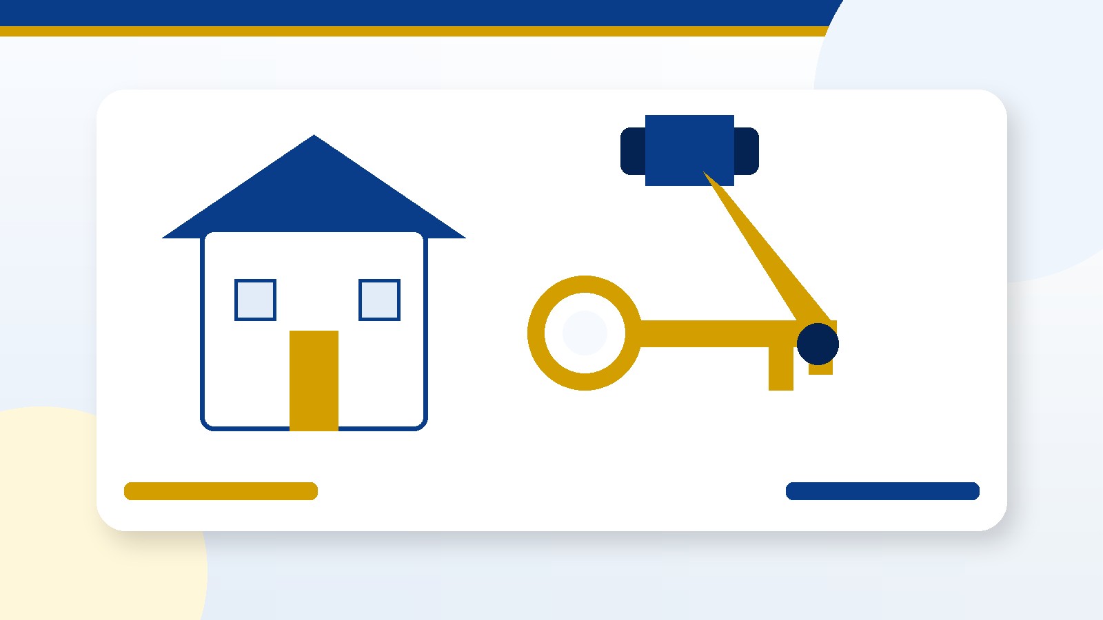 Rental house, key, and gavel representing unlawful detainer document preparation