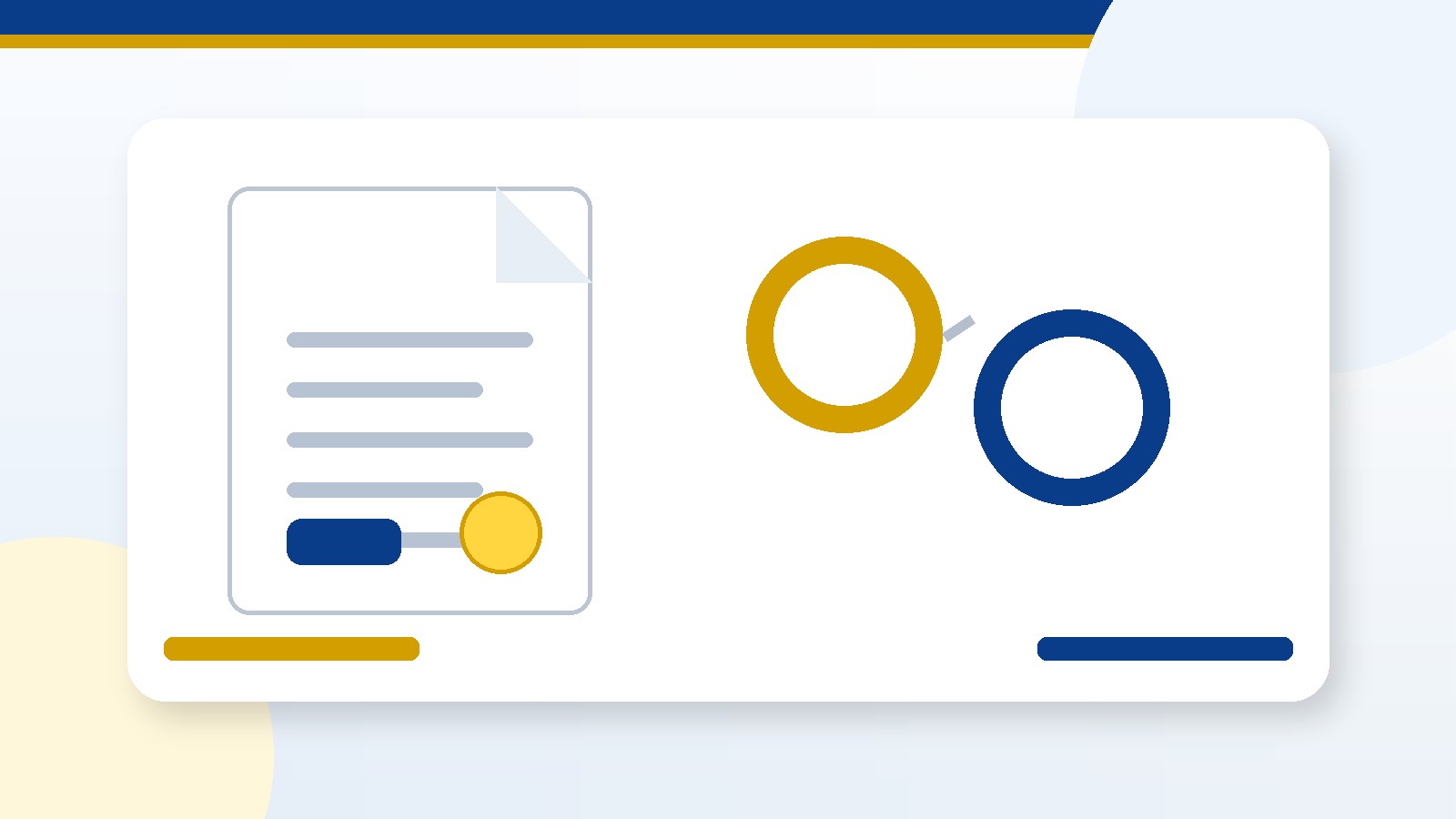 Legal paperwork with separated rings representing divorce and legal separation documents