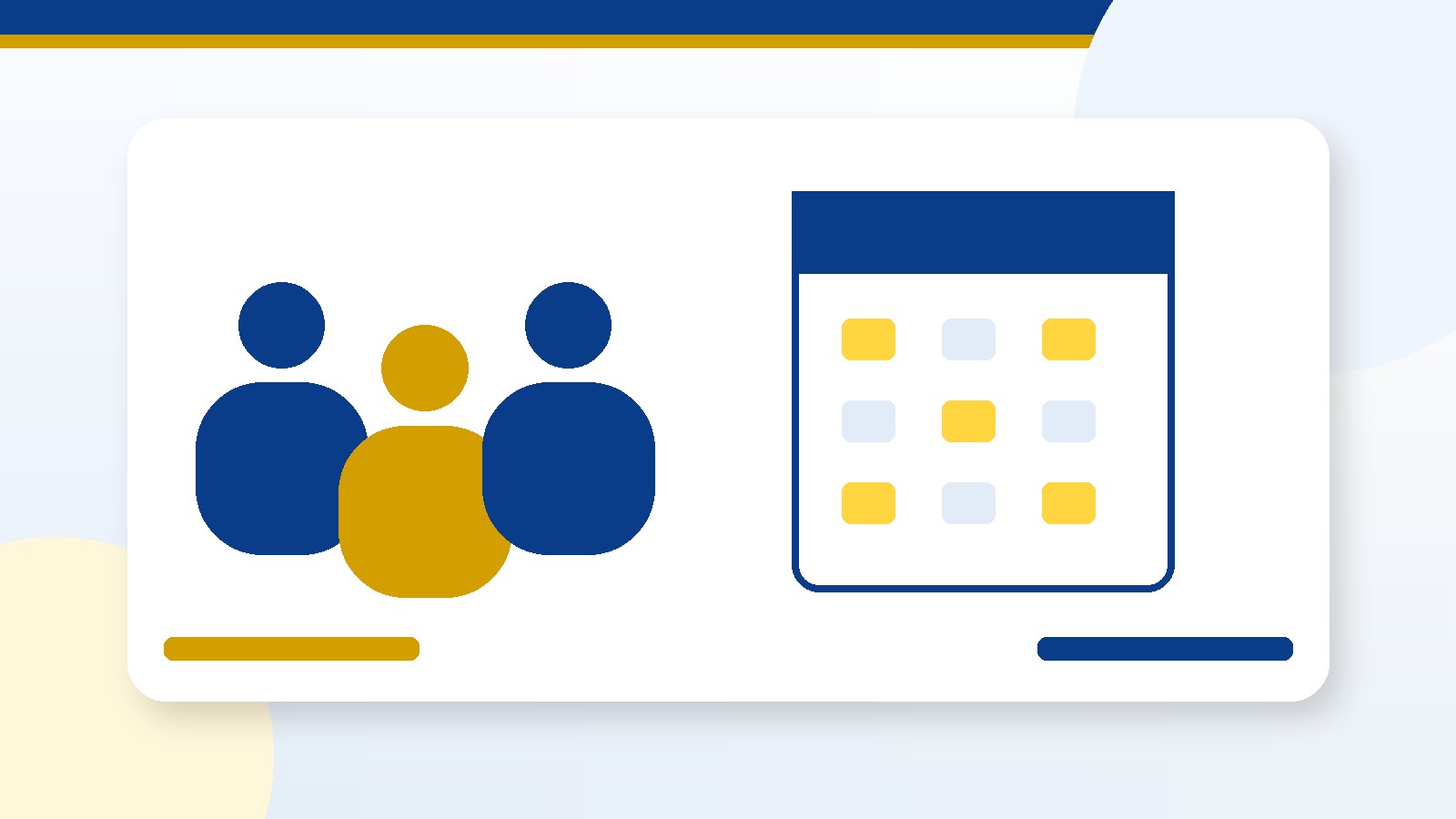 Family figures and calendar representing child custody and visitation paperwork