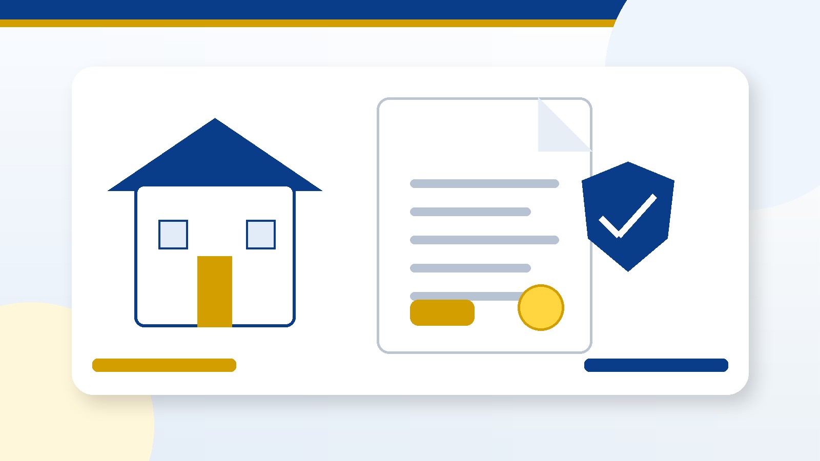 Home, legal document, and shield representing revocable living trust preparation